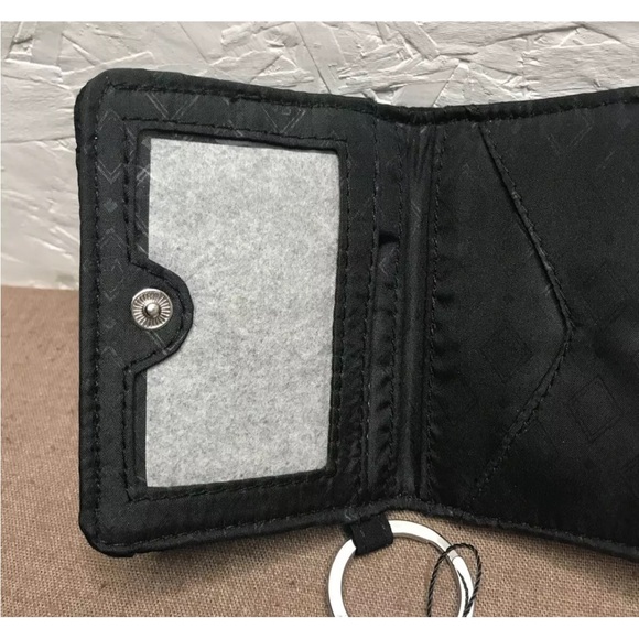 NEW! $35 VERA BRADLEY Campus Double ID w/ Keyring in Classic Black (15253-081) - Picture 4 of 6